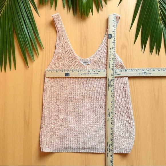 Madewell Peach Knit Sweater Tank Top – Size Large - Picture 9 of 12